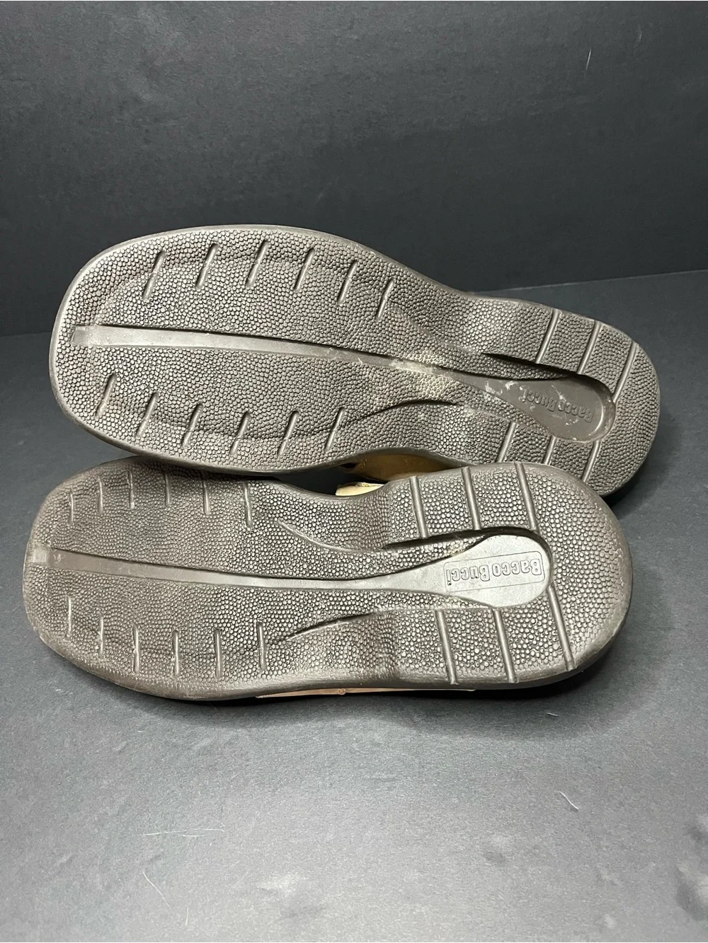 Men's Bacco Bucci Tan Leather Fisherman Sandals - Sz 9D
